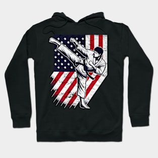 USA Karate Kick Hoodie